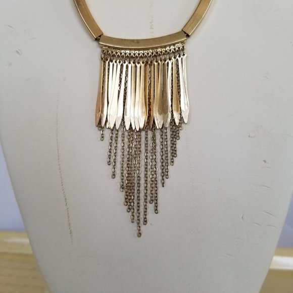 Fringe Necklace 20" Herringbone Chain - Picture 2 of 7